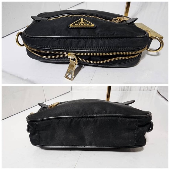 Authentic PRADA Tessuto Nylon Mini Camera Shoulder Bag Black - Picture 4 of 10